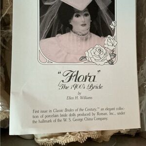 Flora 1900s Bride Porcelain Doll